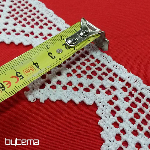 Csipke 5432/0010 5,3 cm fehér matt