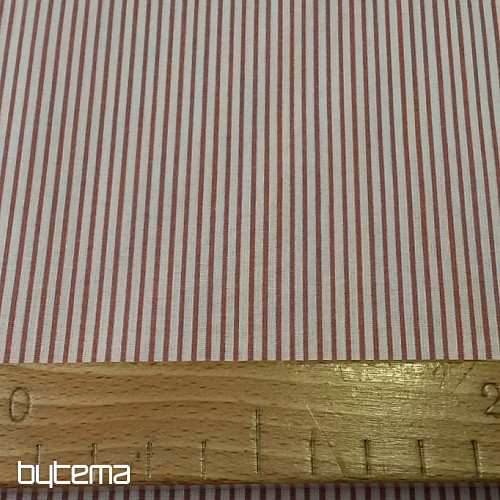 Pamut szövet STRIP régi rózsaszín