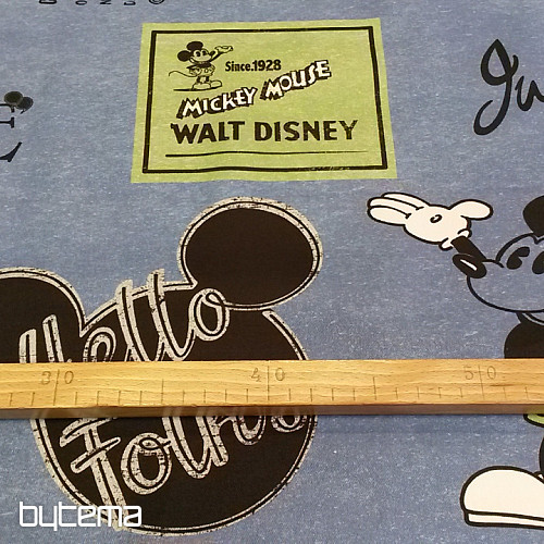 Gyerek dekoratív szövet MICKEY MOUSE kék