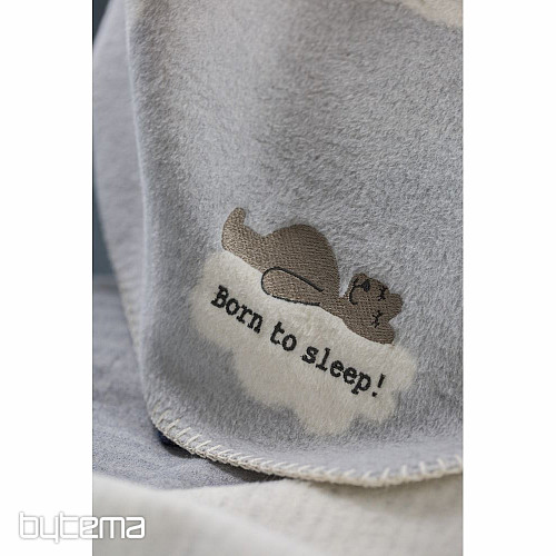 Gyermek pamut takaró DF Born to sleep