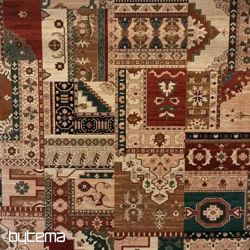 Luxus gyapjúszőnyegek ROYAL PATCHWORK multi krém