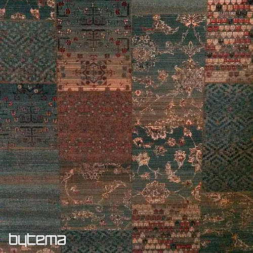 Luxus gyapjúszőnyegek ROYAL PATCHWORK zöld