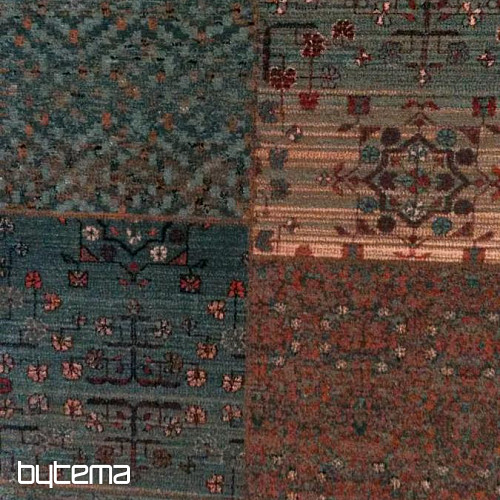 Luxus gyapjúszőnyegek ROYAL PATCHWORK zöld