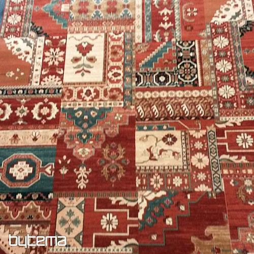 Luxus gyapjúszőnyegek ROYAL PATCHWORK multi red