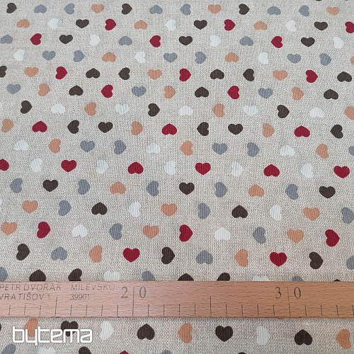 Dekoratív szövet MINI HEART