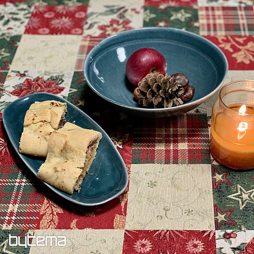 Karácsonyi gobelin terítő és sál HOLLY