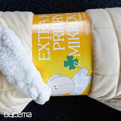 mikroszálas takaró EXTRA SOFT SHEEP krémvarrás
