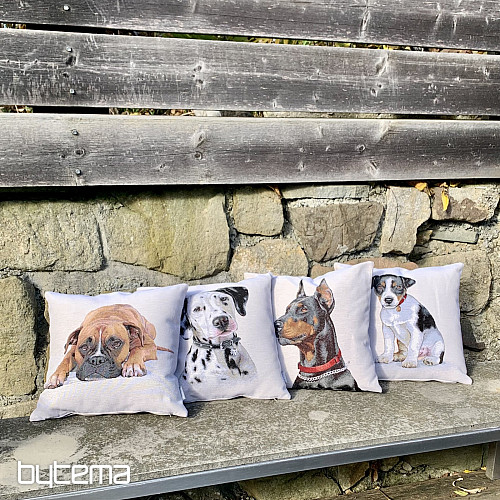 Gobelin huzat Doberman párnához