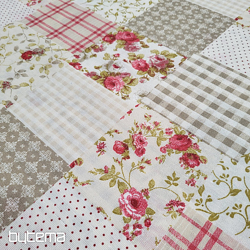 Dekoratív anyag ROSE MARTA patchwork