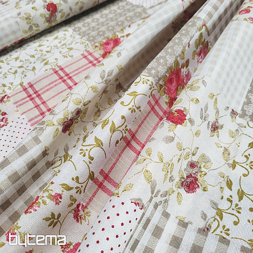 Dekoratív anyag ROSE MARTA patchwork
