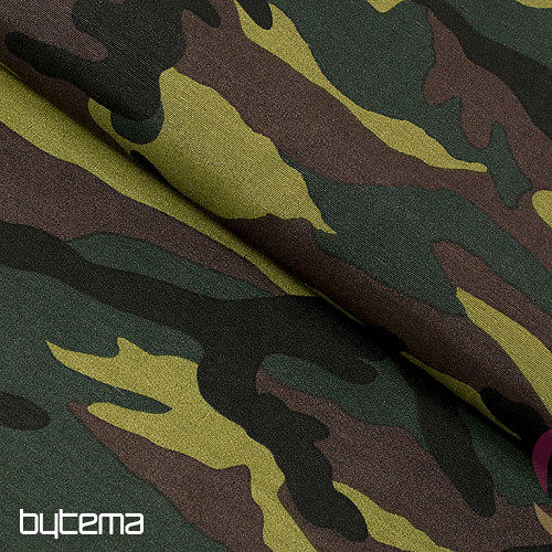 Dekoratív szövet CAMUFLAJE zöld