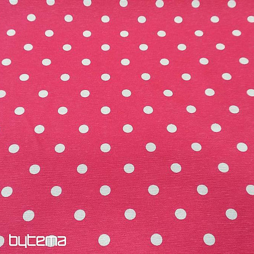Dekoratív szövet pöttyös NEO pink 304