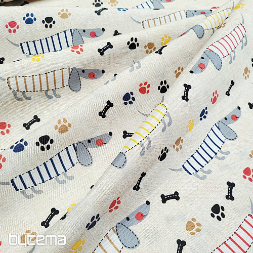Dekoratív anyag DACHSHUND MORRIS szürke