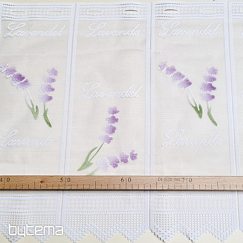Modern jacquard függöny ólomüveghez LEVANDULE NEW