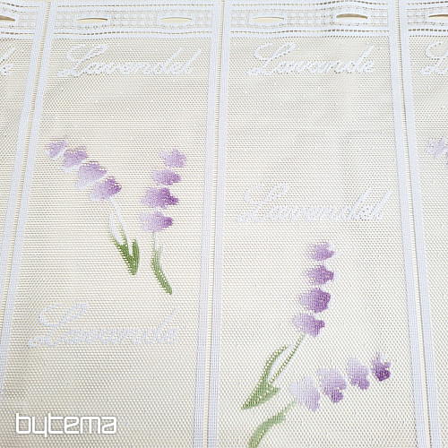 Modern jacquard függöny ólomüveghez LEVANDULE NEW