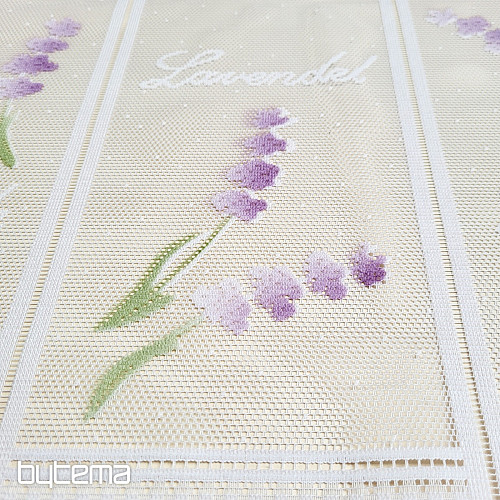 Modern jacquard függöny ólomüveghez LEVANDULE NEW