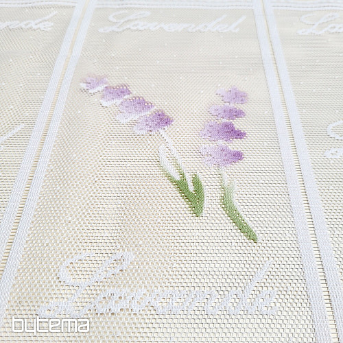 Modern jacquard függöny ólomüveghez LEVANDULE NEW