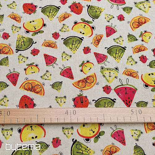 Dekoratív szövet FRUIT digitális nyomtatás