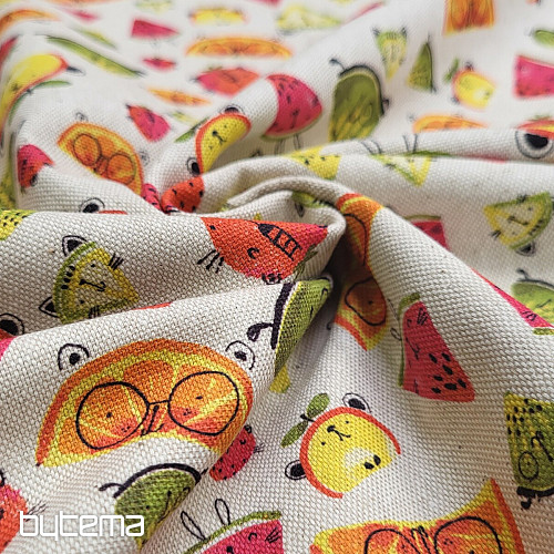 Dekoratív szövet FRUIT digitális nyomtatás