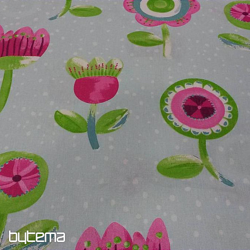Gyerek pamutszövet tulipán