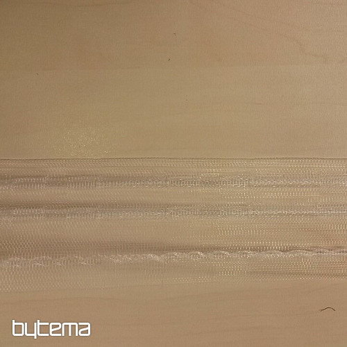 Kiszélesedő függönyszalag 8 cm, 1:1,5