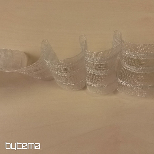 Kiszélesedő függönyszalag 8 cm, 1:1,5