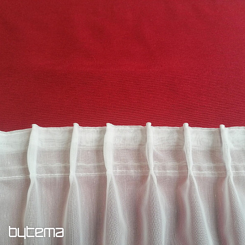 Kiszélesedő függönyszalag 8 cm, 1:1,5