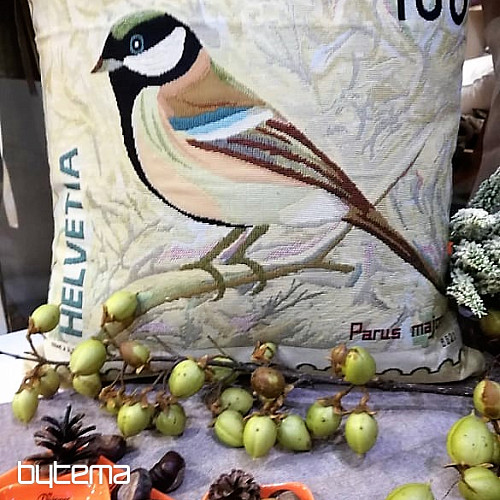 Dekoratív párnahuzat POSTI BÉLYEGZŐ MADARAK