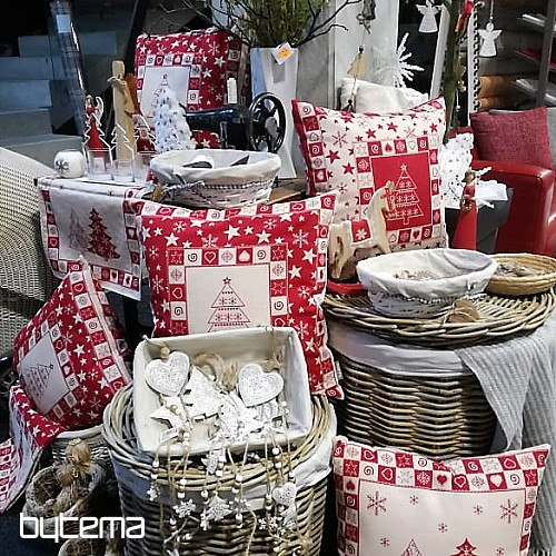 Karácsonyi díszbevonat KARÁCSONYFA I RED