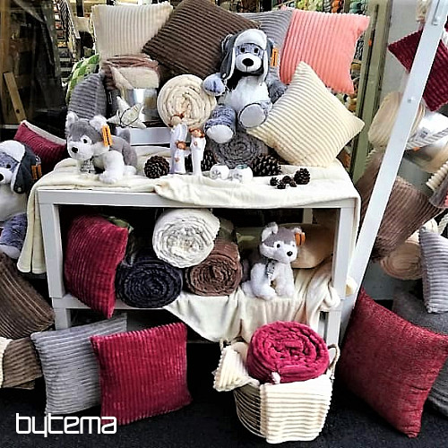mikroszálas takaró EXTRA SOFT SHEEP kordbársony - sv. szürke