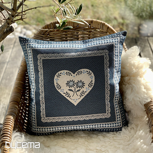 Gobelin párnahuzat COUNTRY ROOM kék