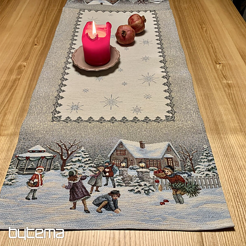 Gobelin terítő és sál TÉLI ÖRÖM