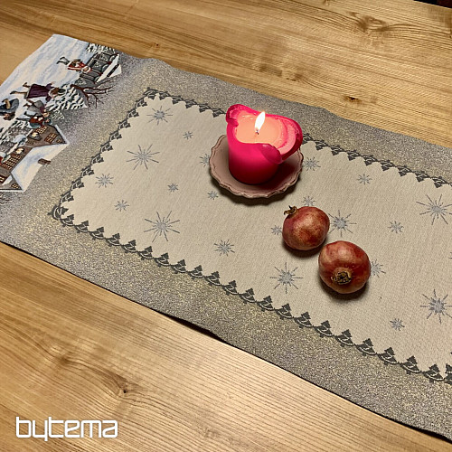 Gobelin terítő és sál TÉLI ÖRÖM