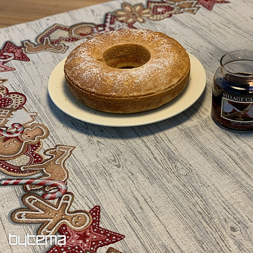 Gobelin terítő és sál KARÁCSONYI MÉZESKALÁCS