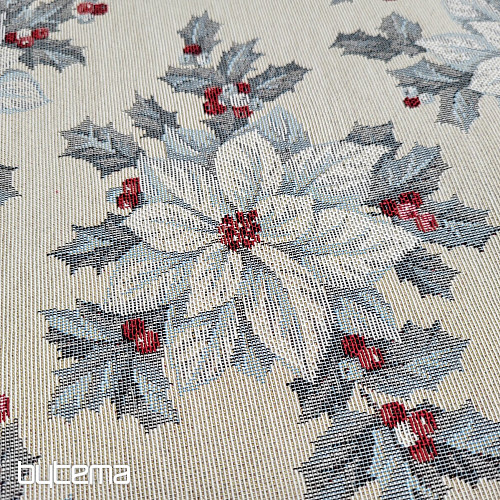 Gobelin szövet CHRISTMAS STAR ezüst