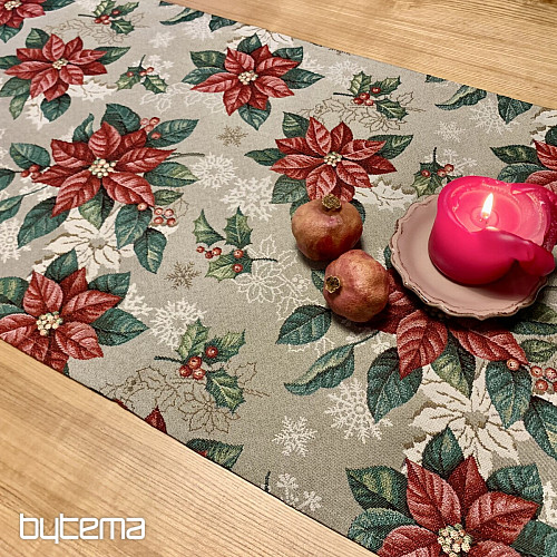 Gobelin terítő, sál PIROS KARÁCSONYI CSILLAG