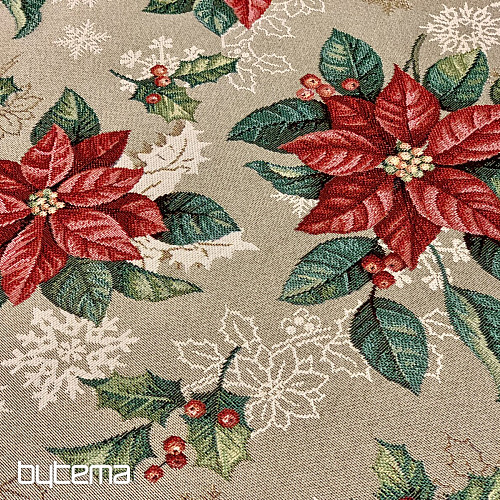 Gobelin terítő, sál PIROS KARÁCSONYI CSILLAG