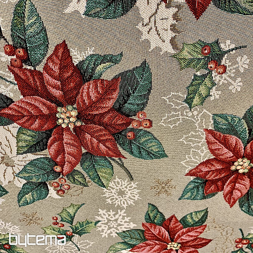 Gobelin terítő, sál PIROS KARÁCSONYI CSILLAG