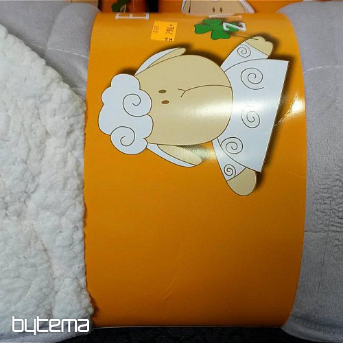 mikroszálas takaró EXTRA SOFT SHEEP varrás szürke világos