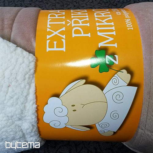 Mikroszálas takaró EXTRA SOFT SHEEP varrás DIÓ