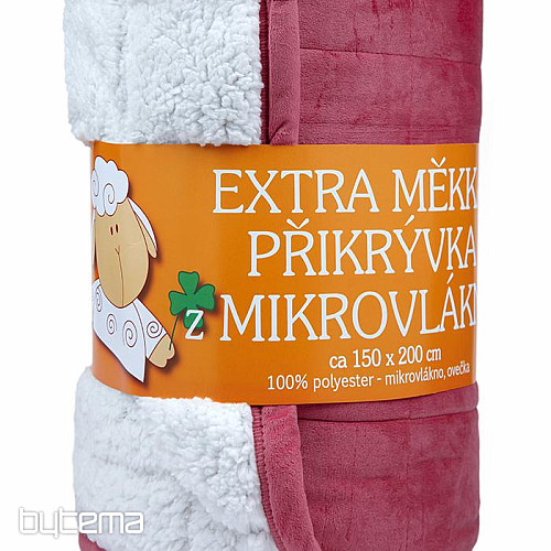 Mikroszálas takaró EXTRA puha SHEEP órózsaszín varrással