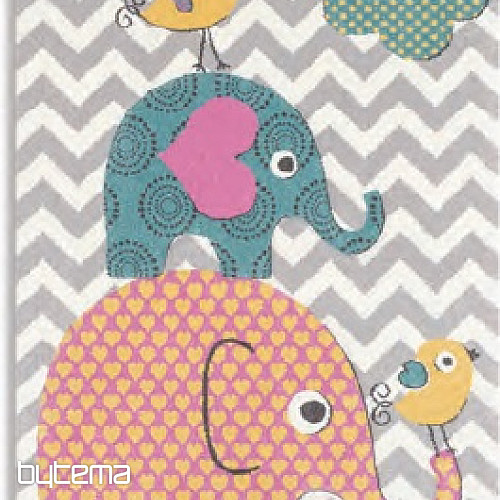 Gyerek darab szőnyeg PASTEL Elephants