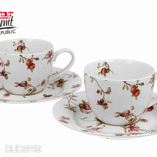 Porcelán eszpresszó bögrés szett 2 db