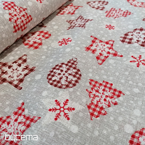 Karácsonyi díszszövet MIX LAPONIA