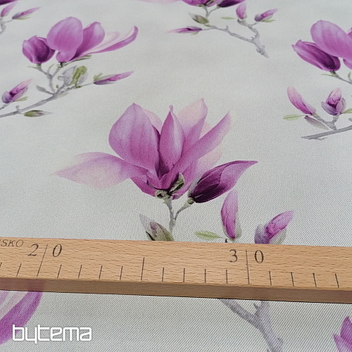 Dekoratív szövet BLACK OUT MAGNOLIA