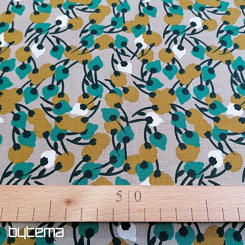 Pamutszövet KISNEK virágok