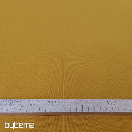 Pamutszövet UNI MUSTARD durva pamut 220g