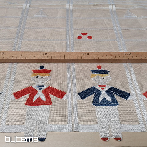 Gyerek függöny ólomüveghez - jacquard SEAMEN