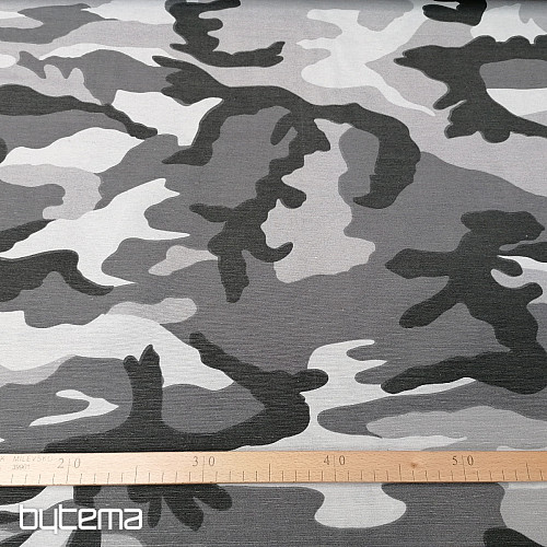 Dekoratív szövet CAMUFLAJE szürke