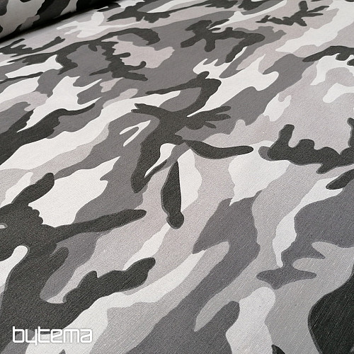 Dekoratív szövet CAMUFLAJE szürke